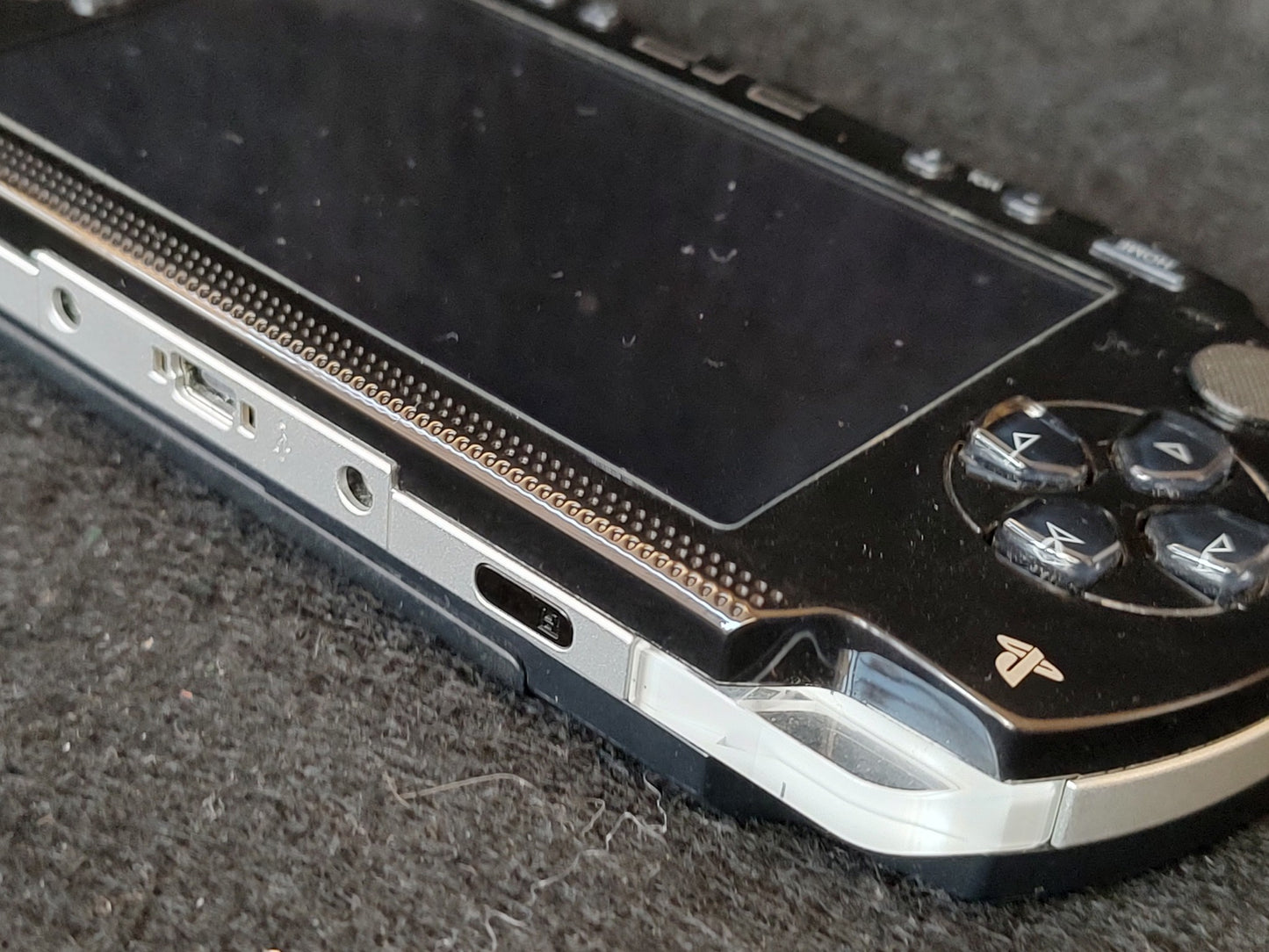 SONY PSP-1000 Console Piano Black color w/32M memory, Working, No-battery -g0130 - Hakushin Retro Game shop