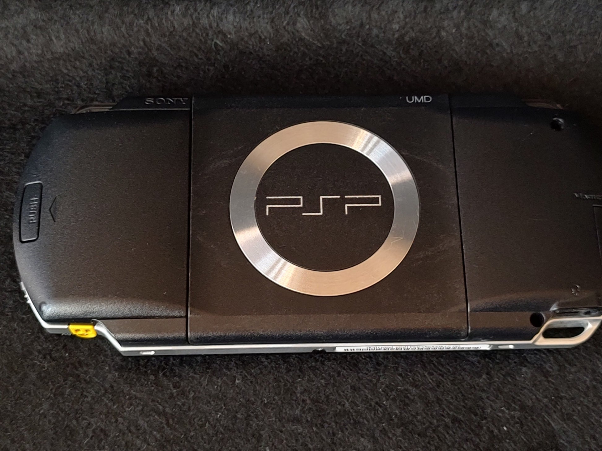 SONY PSP-1000 Console Piano Black color w/32M memory, Working, No-battery -g0130 - Hakushin Retro Game shop