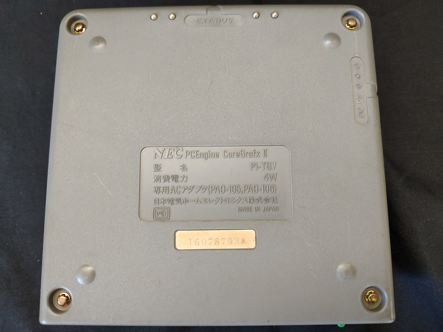 NEC PC Engine Coregrafx2 Console PI-TG7 and Pad set, working-g0130-1