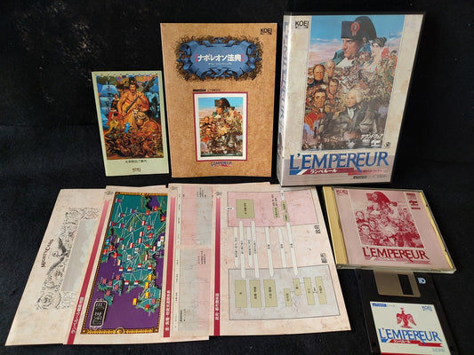L'EMPEREUR FM TOWNS Game Japan /Gamedisk,w/manual,Box set, Working-g0201-