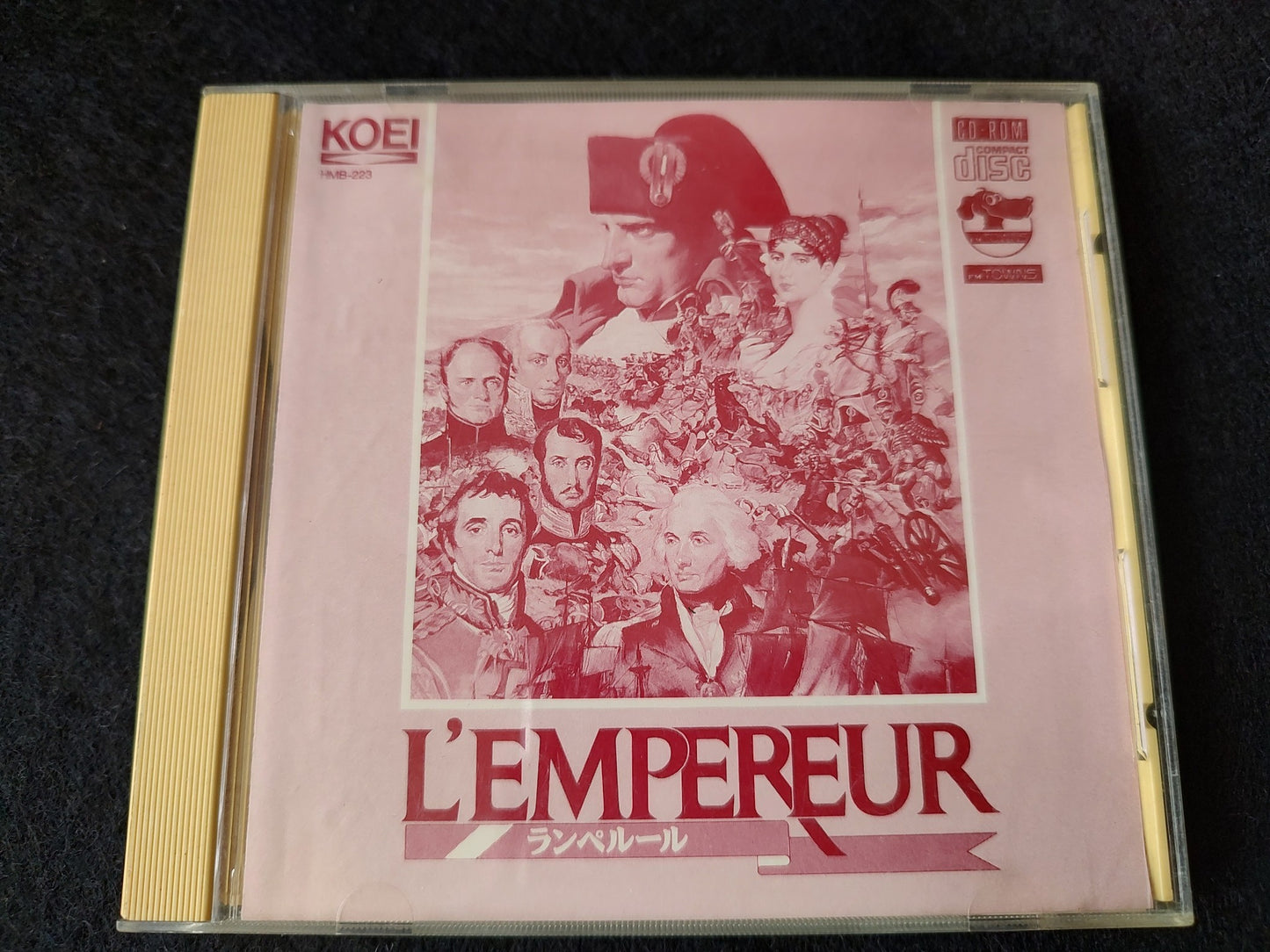 L'EMPEREUR FM TOWNS Game Japan /Gamedisk,w/manual,Box set, Working-g0201-