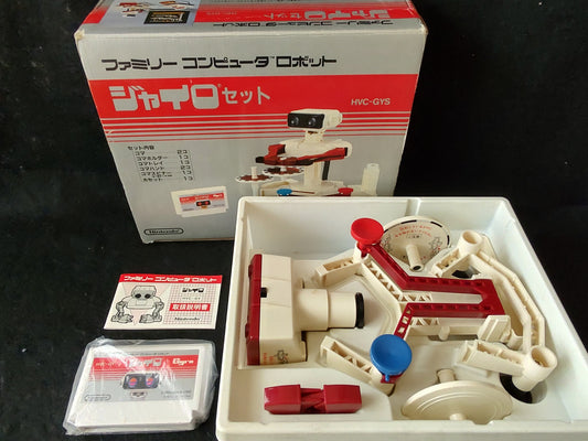 Nintendo Famicom Robot Gyro GYROMITE,Cartridge set Boxed Japan/not tested-g0201-
