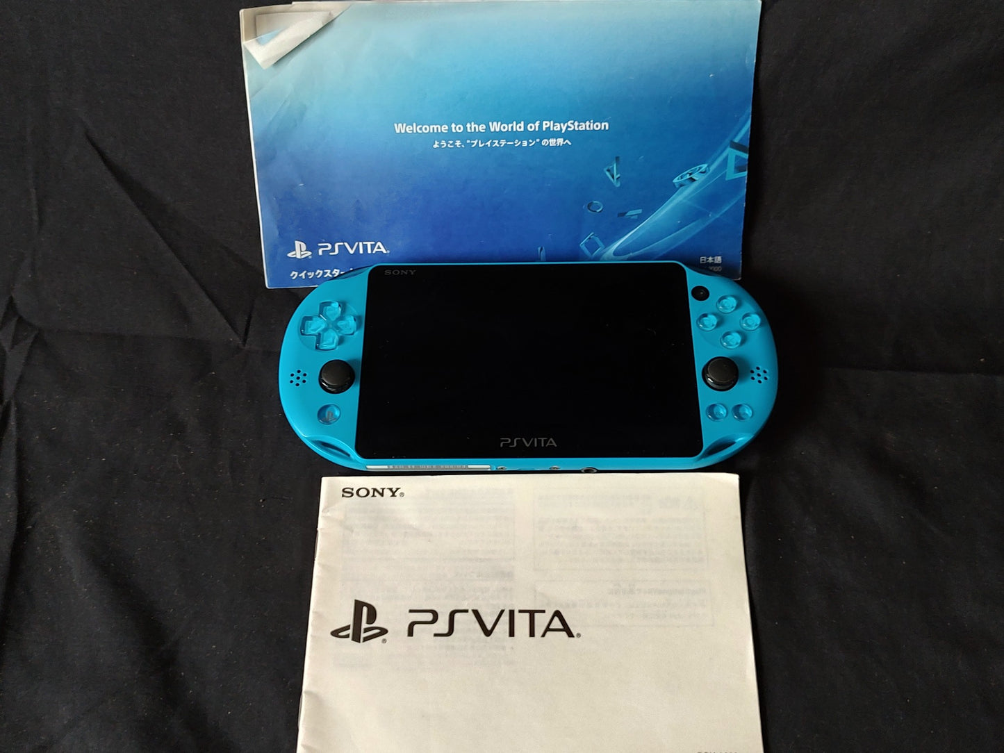 SONY PS Vita PCH-2000 Aqua Blue Console 1GB
