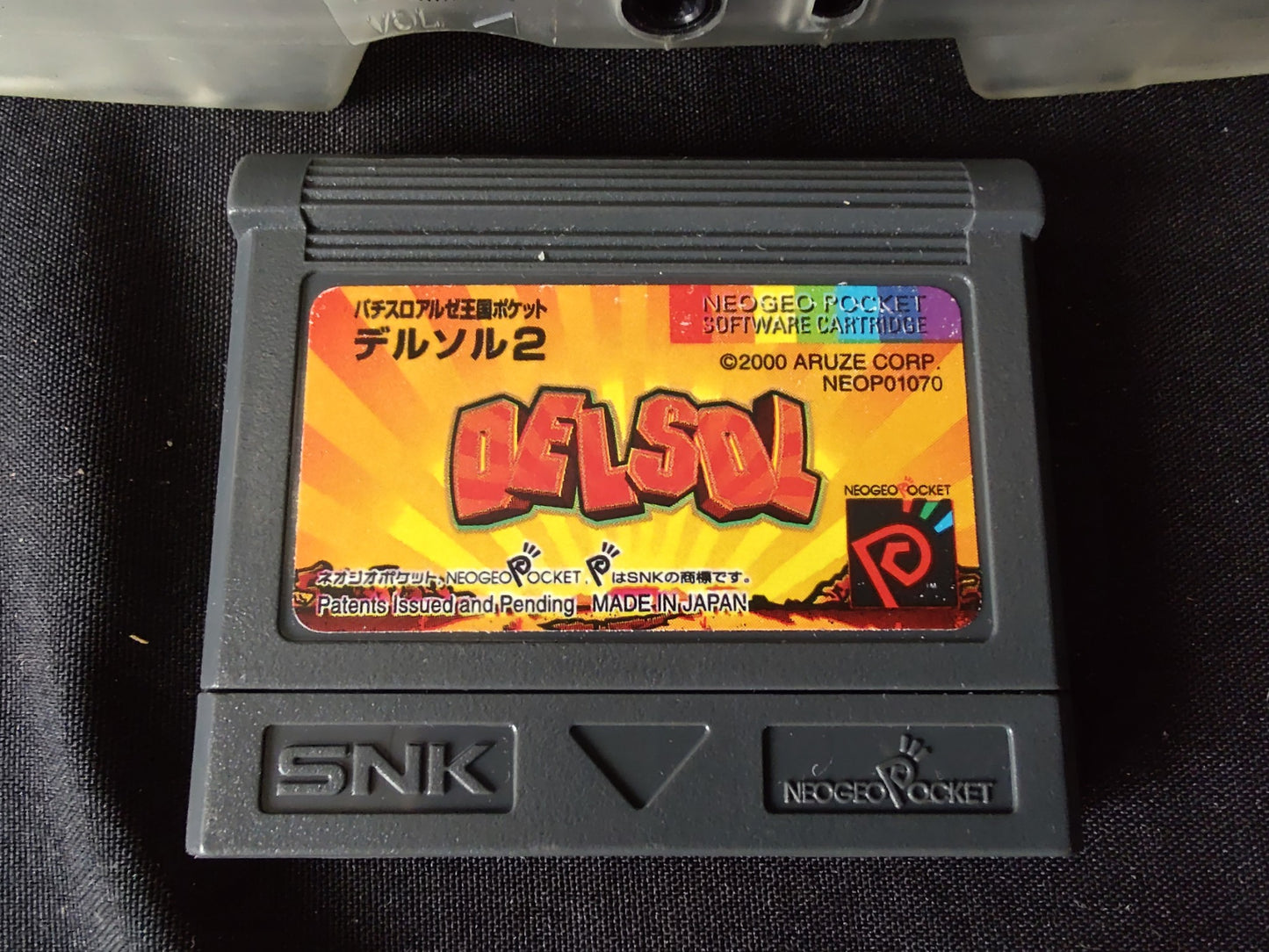 SNK NEOGEO POCKET Color Crystal white Console and Game set tested -g0205-