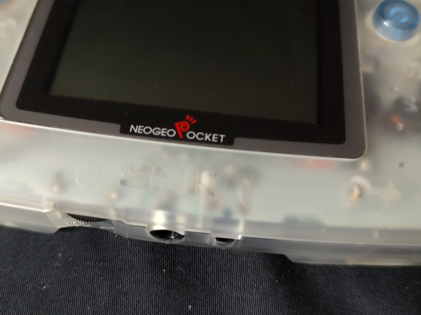 SNK NEOGEO POCKET Color Crystal white Console and Game set tested -g0205-