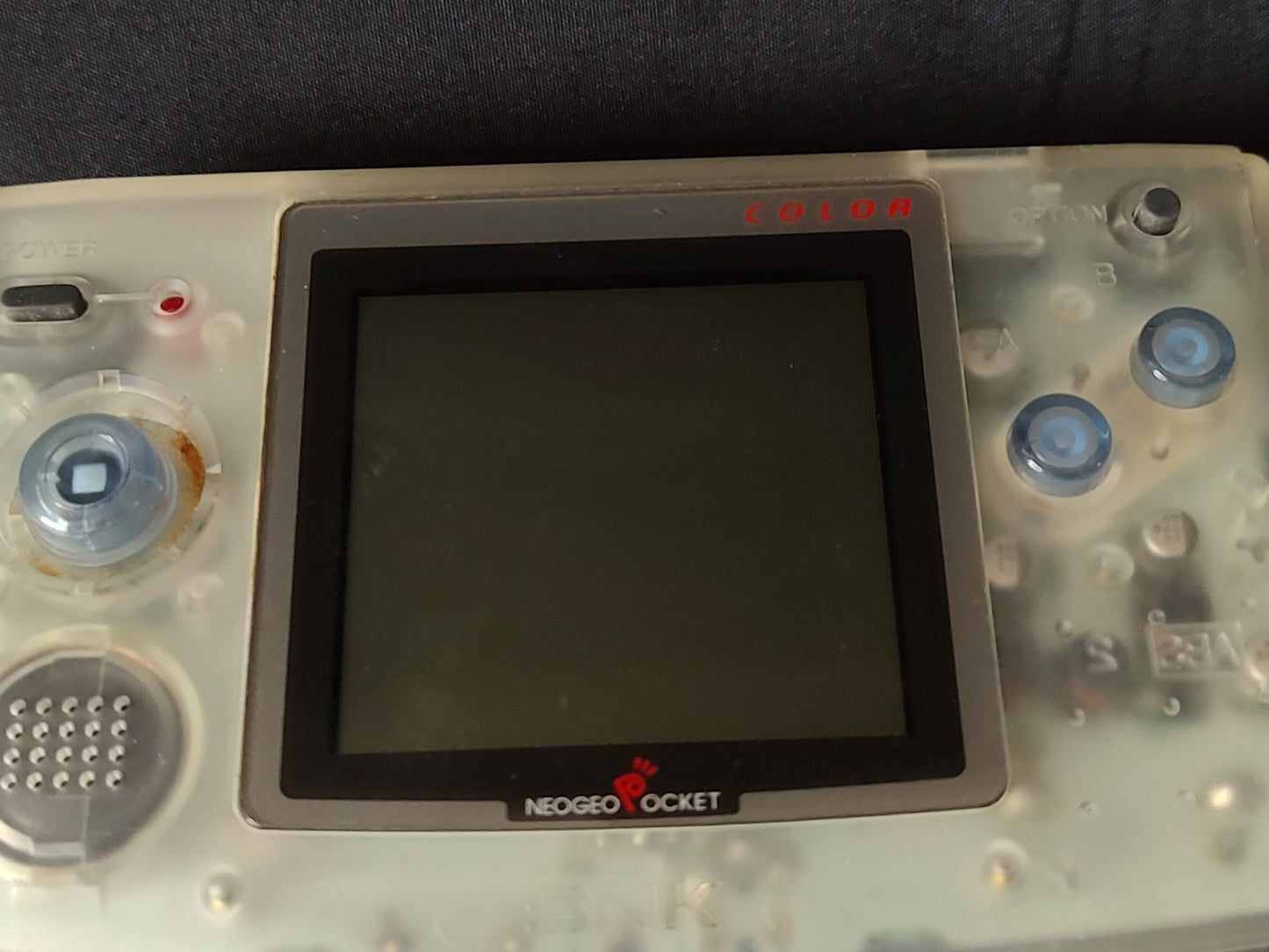 SNK NEOGEO POCKET Color Crystal white Console and Game set tested -g0205-