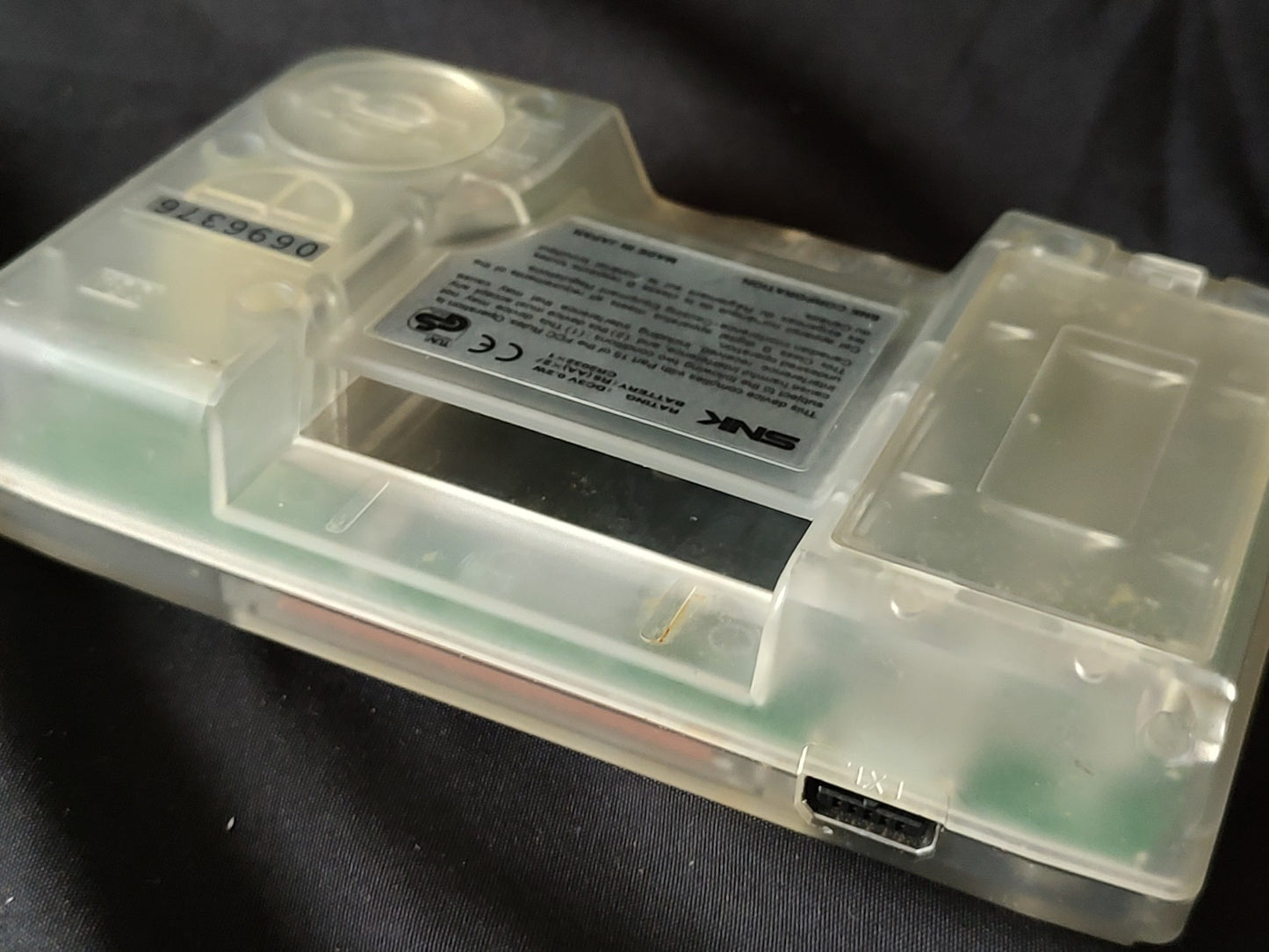 SNK NEOGEO POCKET Color Crystal white Console and Game set tested -g0205-