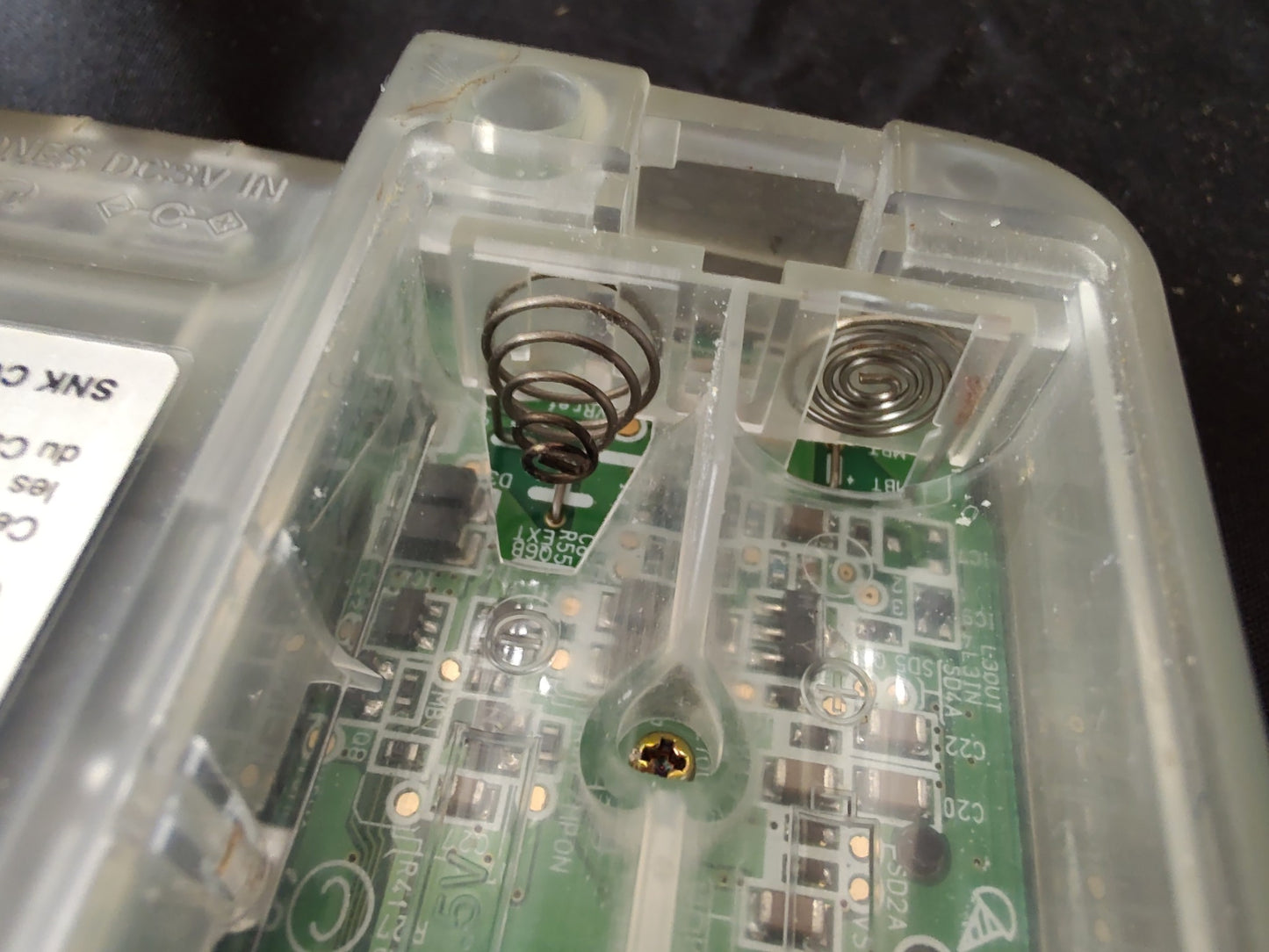 SNK NEOGEO POCKET Color Crystal white Console and Game set tested -g0205-