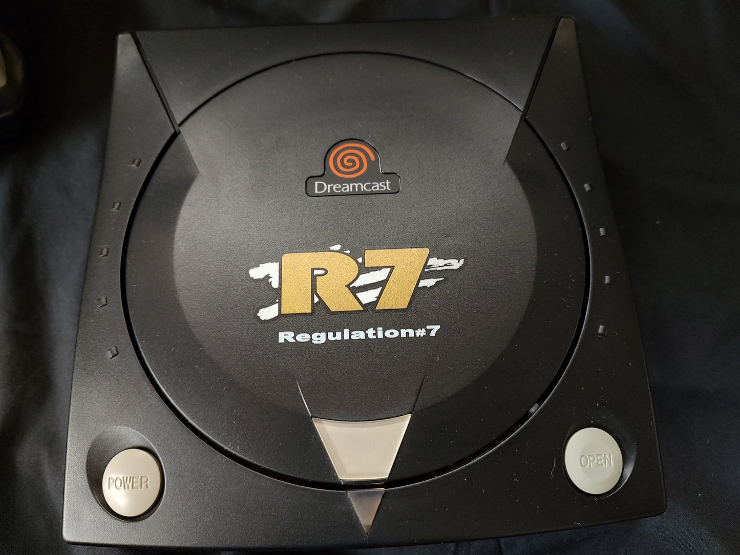 SEGA Dreamcast R7 Limited Black Console (HKT-3000),Pad w/Manual, Box set-g0207-