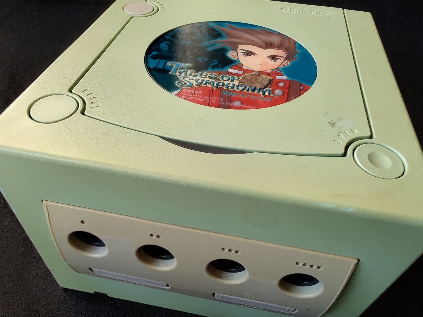 Defective Nintendo Gamecube Symphonic Green Console Tales of symphonia limited