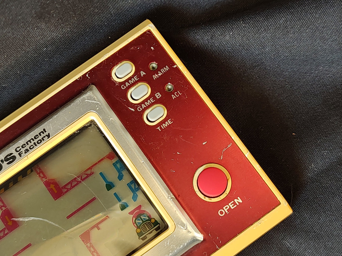 Vintage Nintendo GAME&WATCH MARIO'S Cement Factory Handheld game tested-g0213-