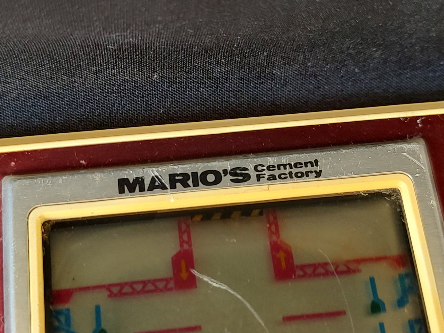 Vintage Nintendo GAME&WATCH MARIO'S Cement Factory Handheld game tested-g0213-