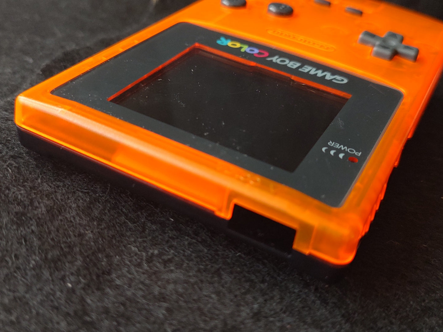 Nintendo Gameboy Color DAIEI HAWKS Limited edition Clear Orange console-g0215-