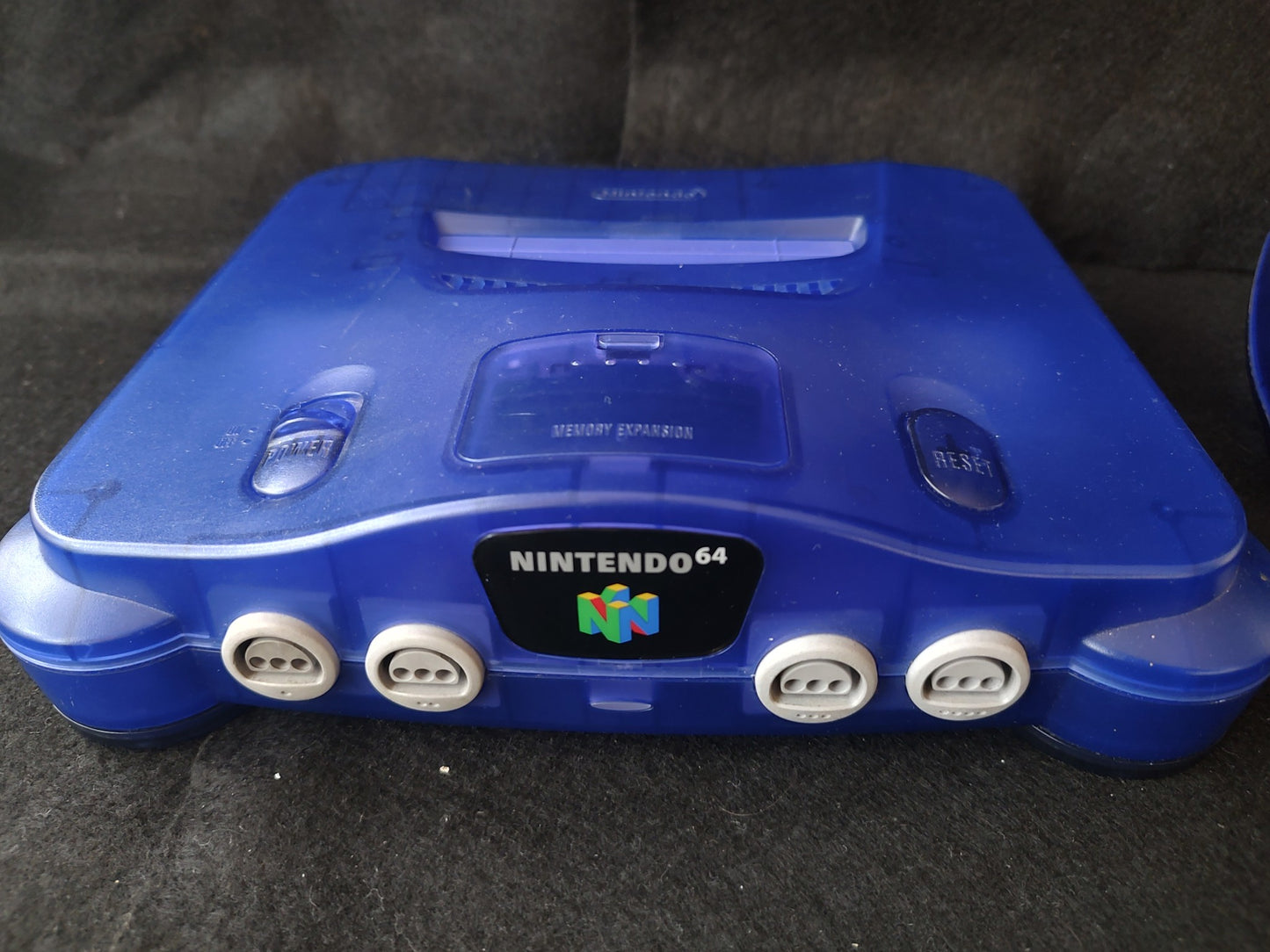 Nintendo 64 Midnight Blue Toysrus limited edition Console set, Working-g0215-