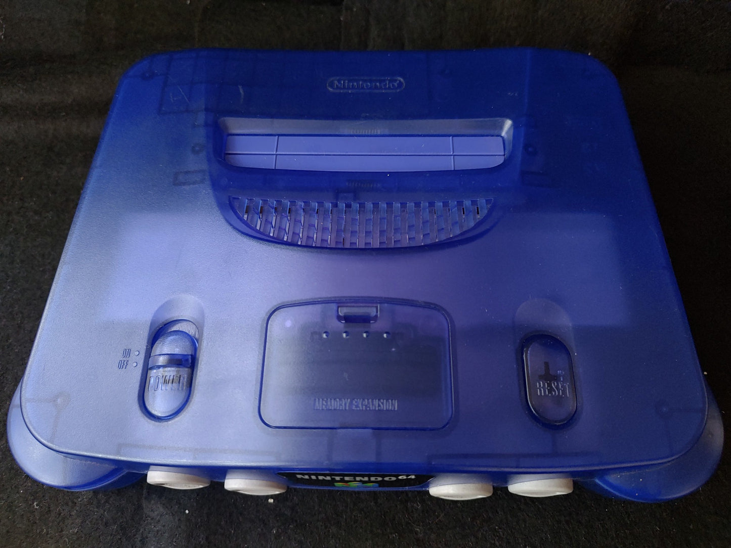 Nintendo 64 Midnight Blue Toysrus limited edition Console set, Working-g0215-