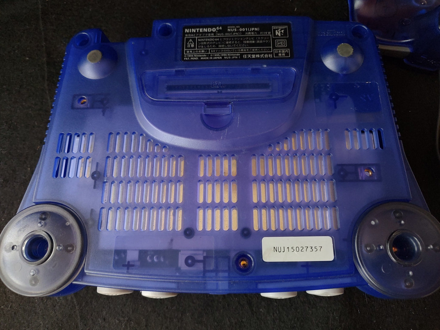 Nintendo 64 Midnight Blue Toysrus limited edition Console set, Working-g0215-