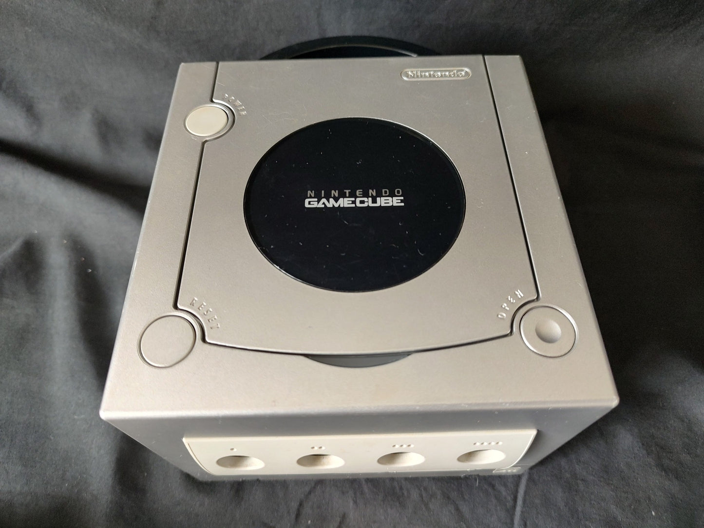 Nintendo Gamecube Silver console, Power and AV cable, Games set, tested -g0216-