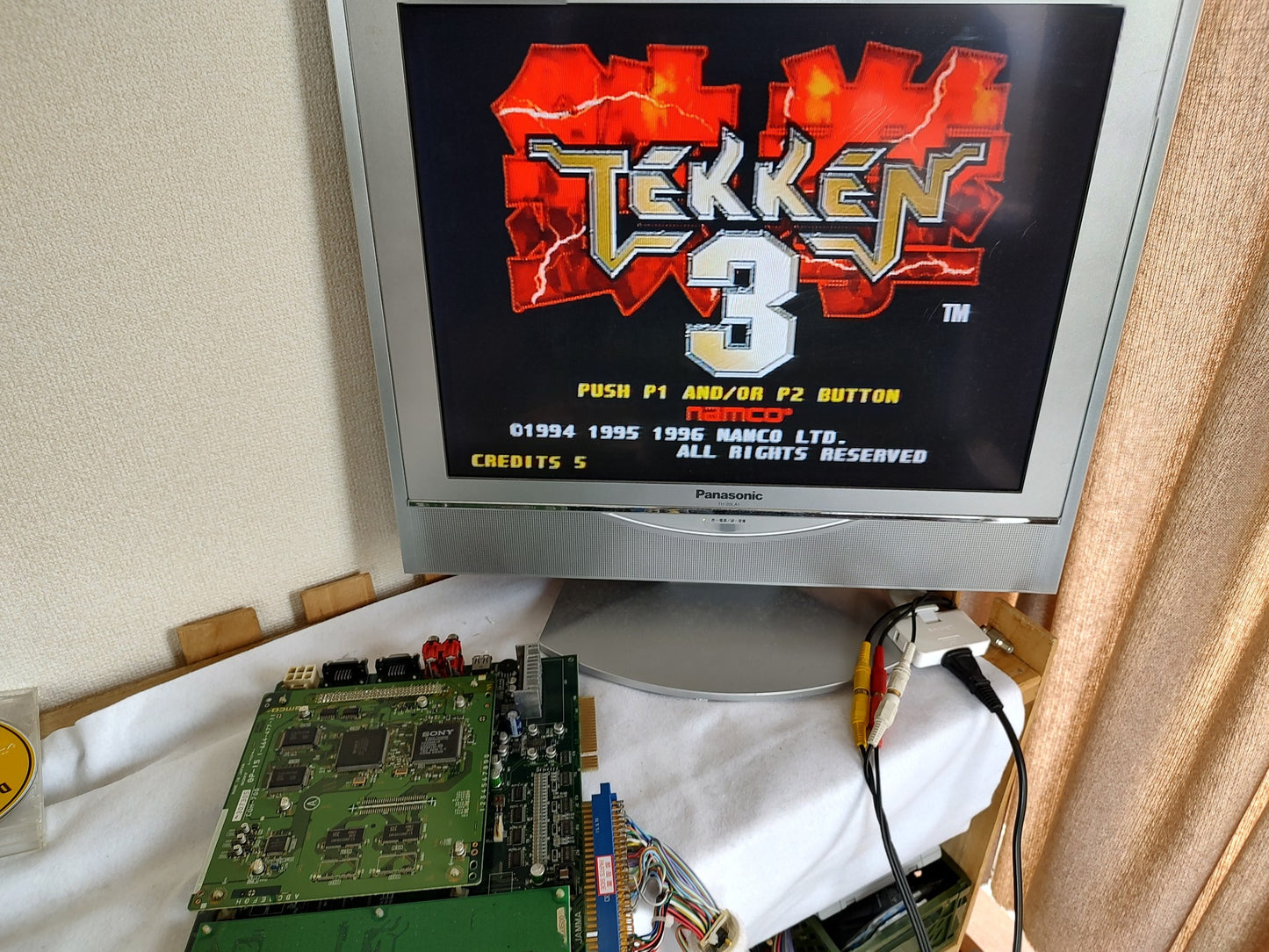 TEKKEN 3 NAMCO Arcade PCB System JAMMA Board, Working condition-g0216-