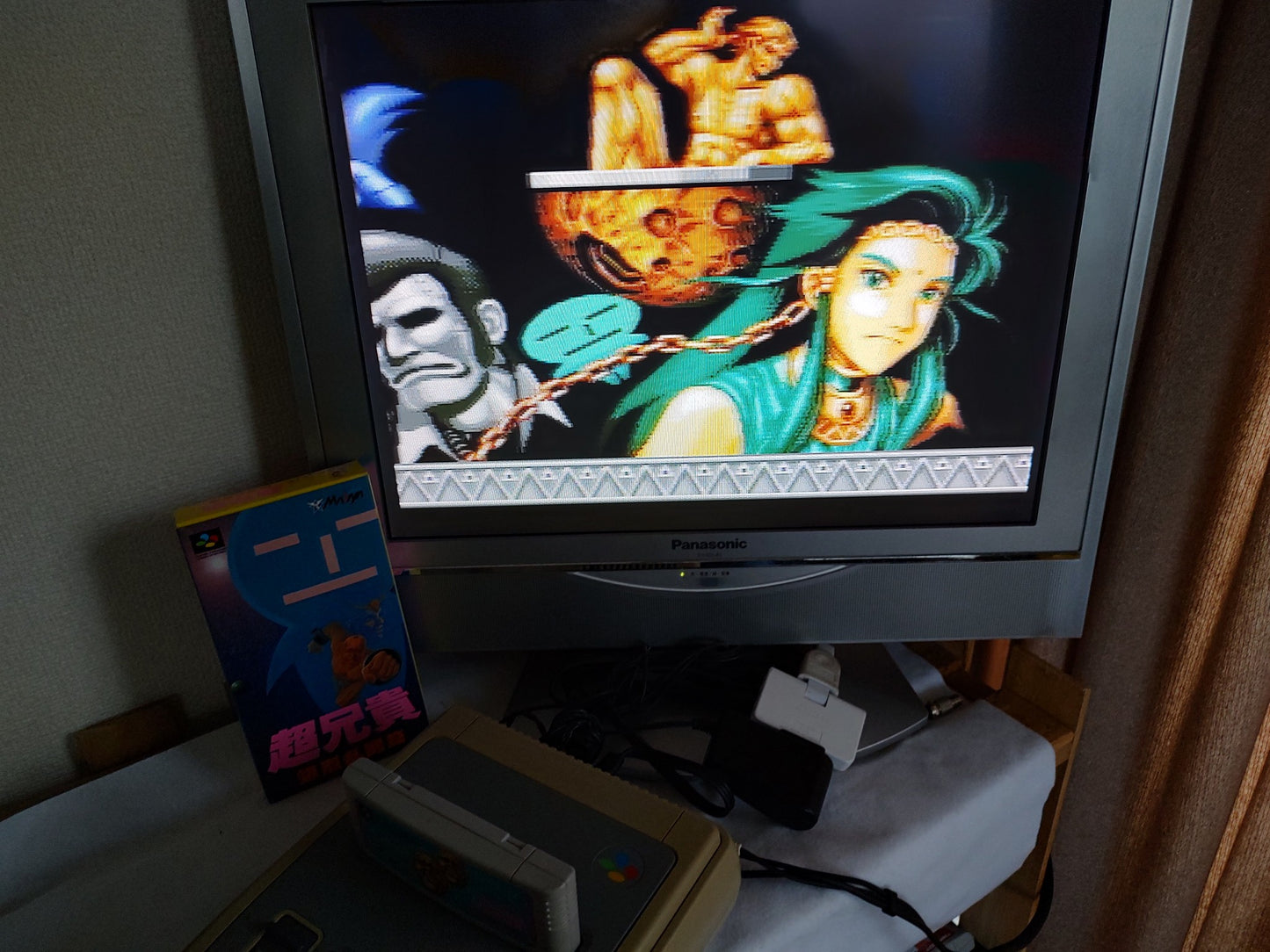 CHO ANIKI Bakuretsu Ranto Hen with CD Super Famicom SFC w/,Manual, Box-g0219-