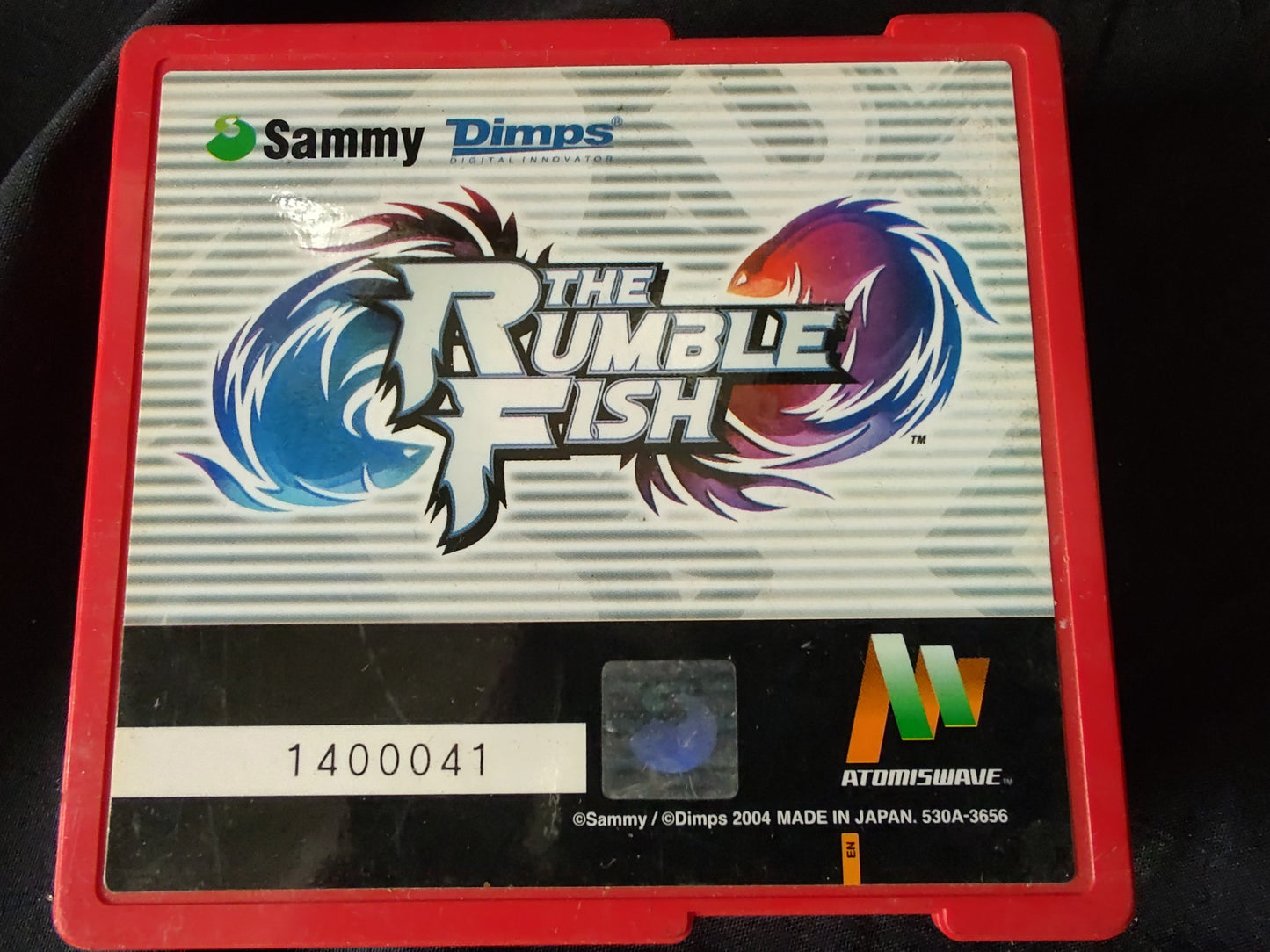 THE RUMBLE FISH SUMMY Atomiswave game cartridge and Instruction card set-g0222-