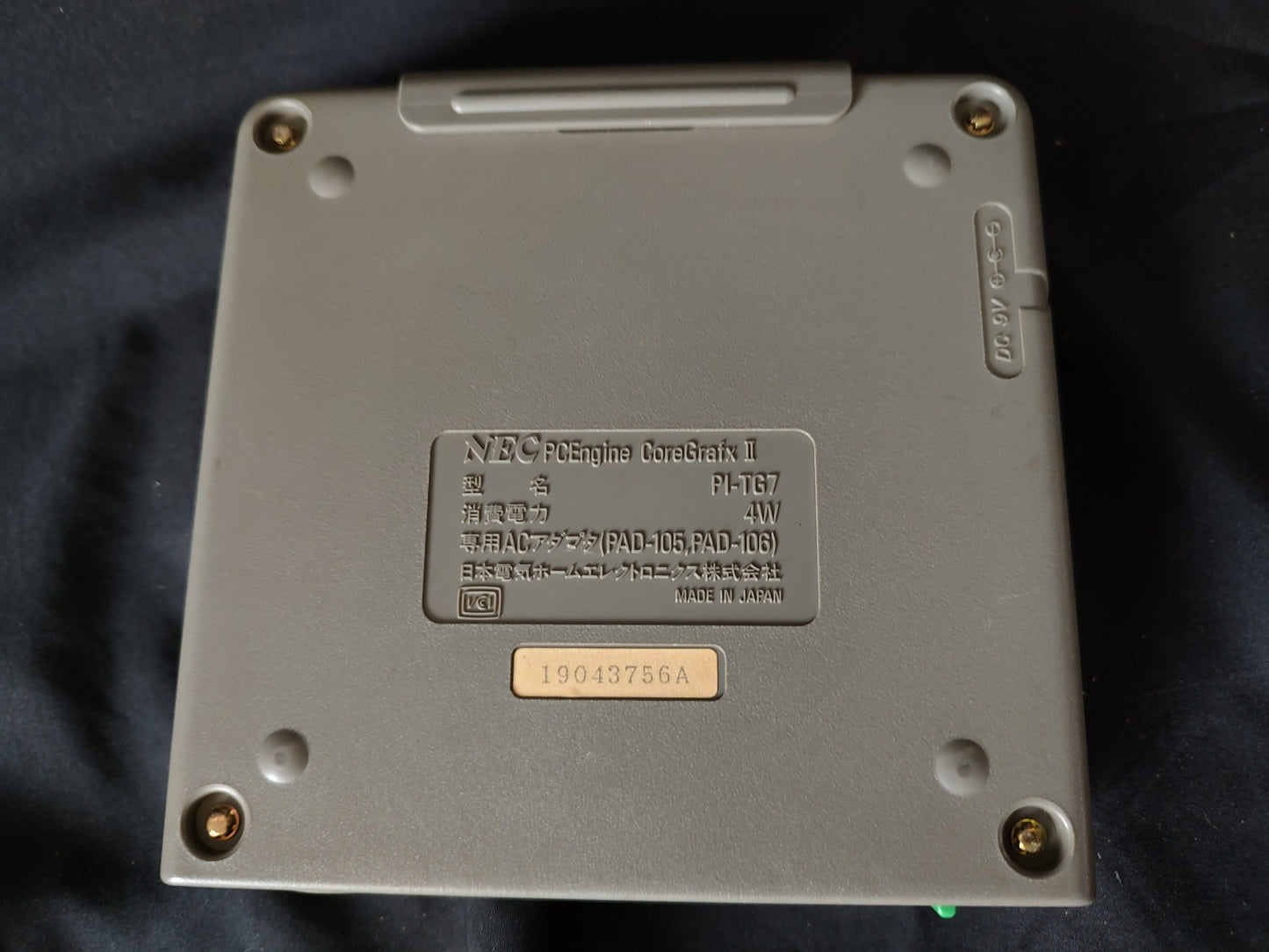 NEC PC Engine Coregrafx2 Console PI-TG7, Pad, PSU, AV cable set, working-fg0222-