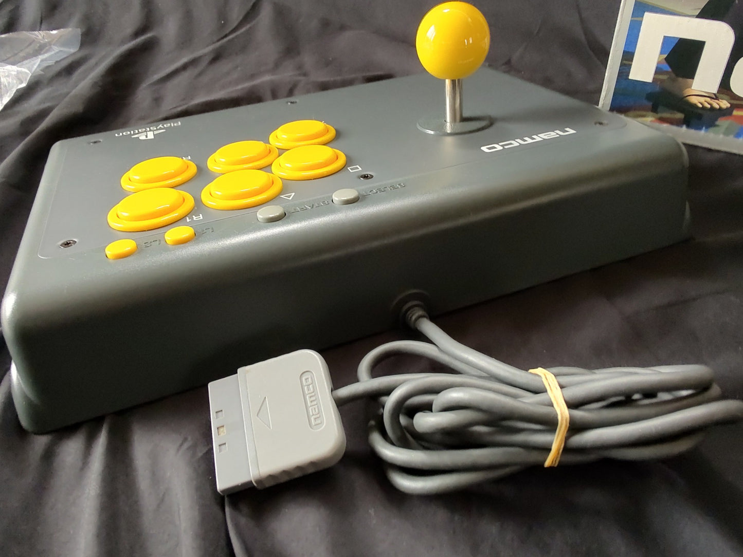 NAMCO JOY STICK for Playstaion NPC-102 Arcade PS1 1996 wtih Box, working-g0229-