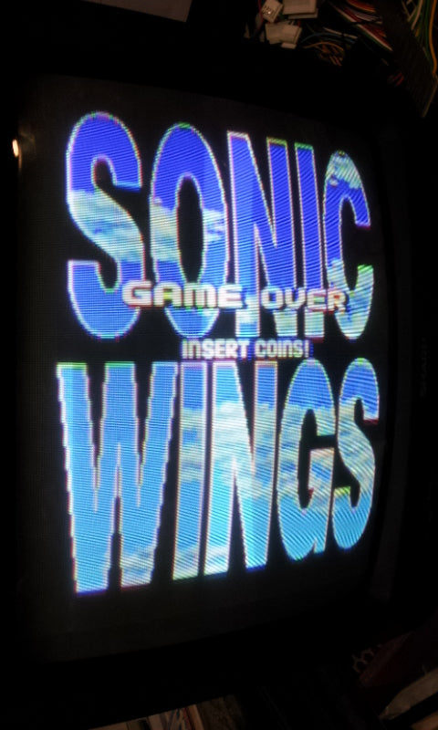 SONIC WINGS JAMMA Arcade PCB system B Board and Instruciton card set tested-B- - Hakushin Retro Game shop