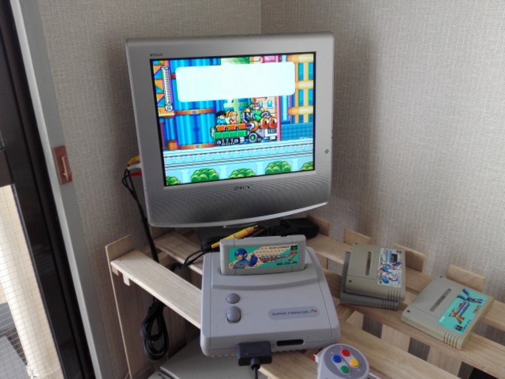 Nintendo Super Famicom SFC (SNES) RockMan X(Megaman X) 4 game cart set-c0430- - Hakushin Retro Game shop
