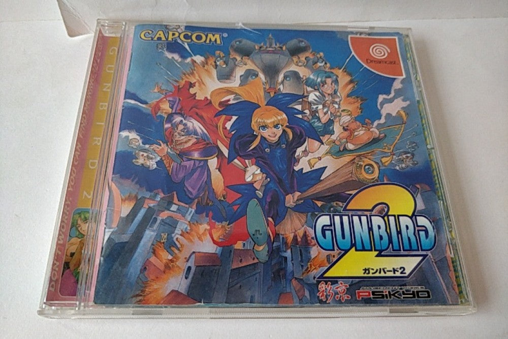 GUNBIRD 2 SEGA DreamCast Game Japan /Game disk,Manual,Boxed set tested-a925- - Hakushin Retro Game shop