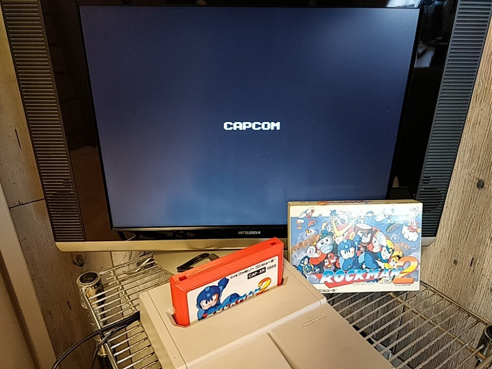 ROCKMAN 2 (MEGAMAN) Nintendo FAMICOM(NES) Cartridge,Manual,Boxed set -d0715- - Hakushin Retro Game shop
