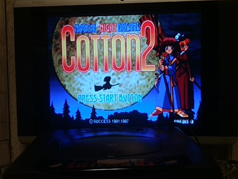 COTTON 2 SEGA SATURN Shooter Game Japan set include bonus calendar-c1222- - Hakushin Retro Game shop