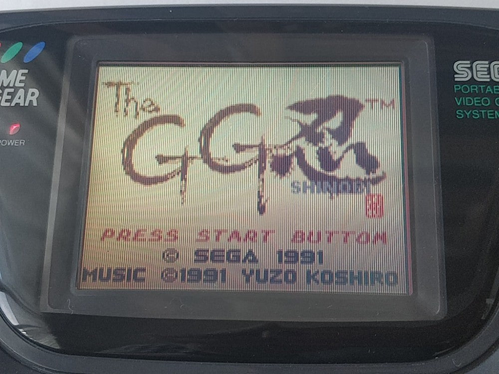 The GG Shinobi SEGA GAME GEAR GG Cartridge,Manual,Boxed set tested-e0915