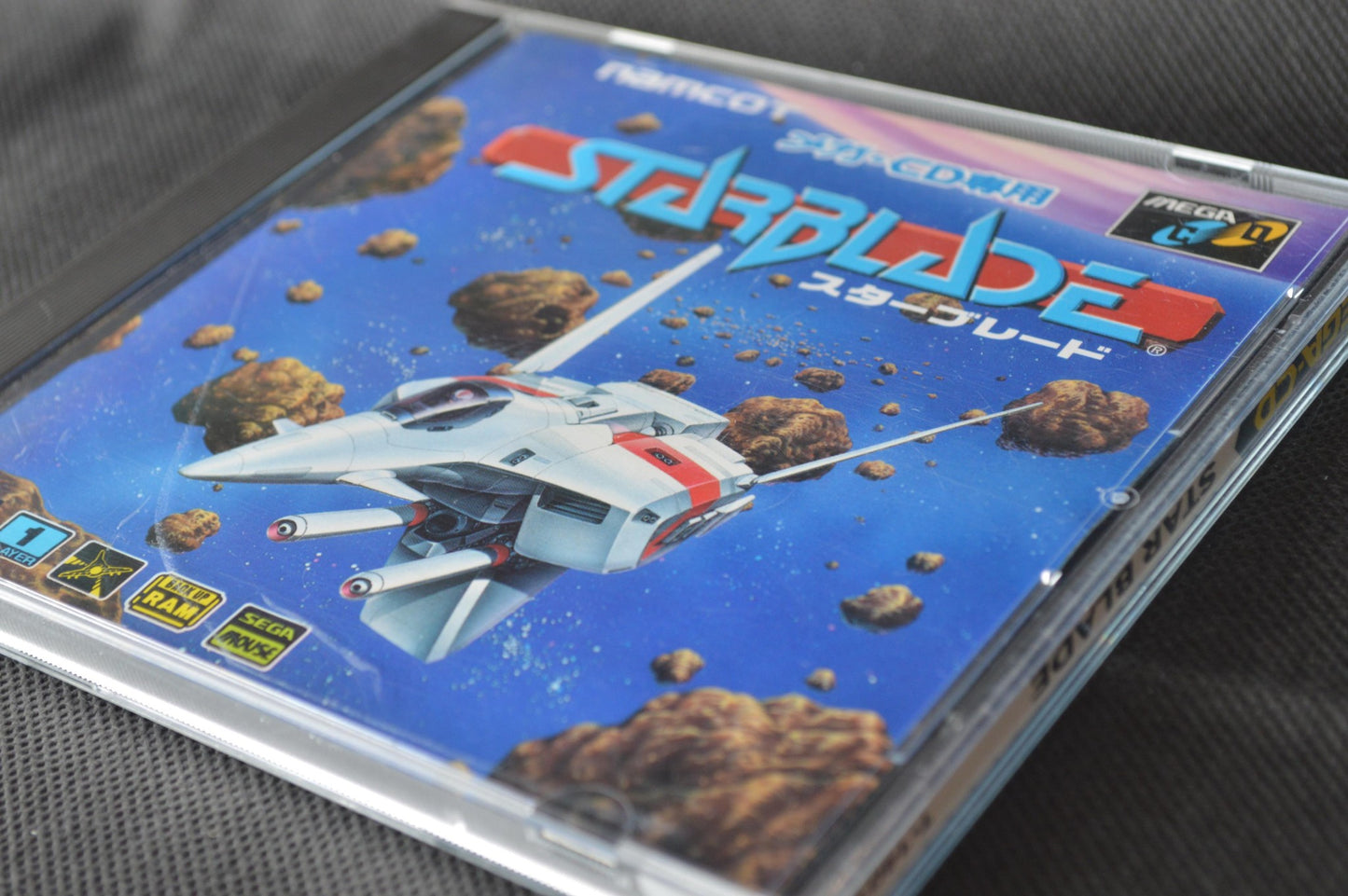 STAR BLADE MEGA CD MCD game Disk, Manual, Box set, Working -f1114-