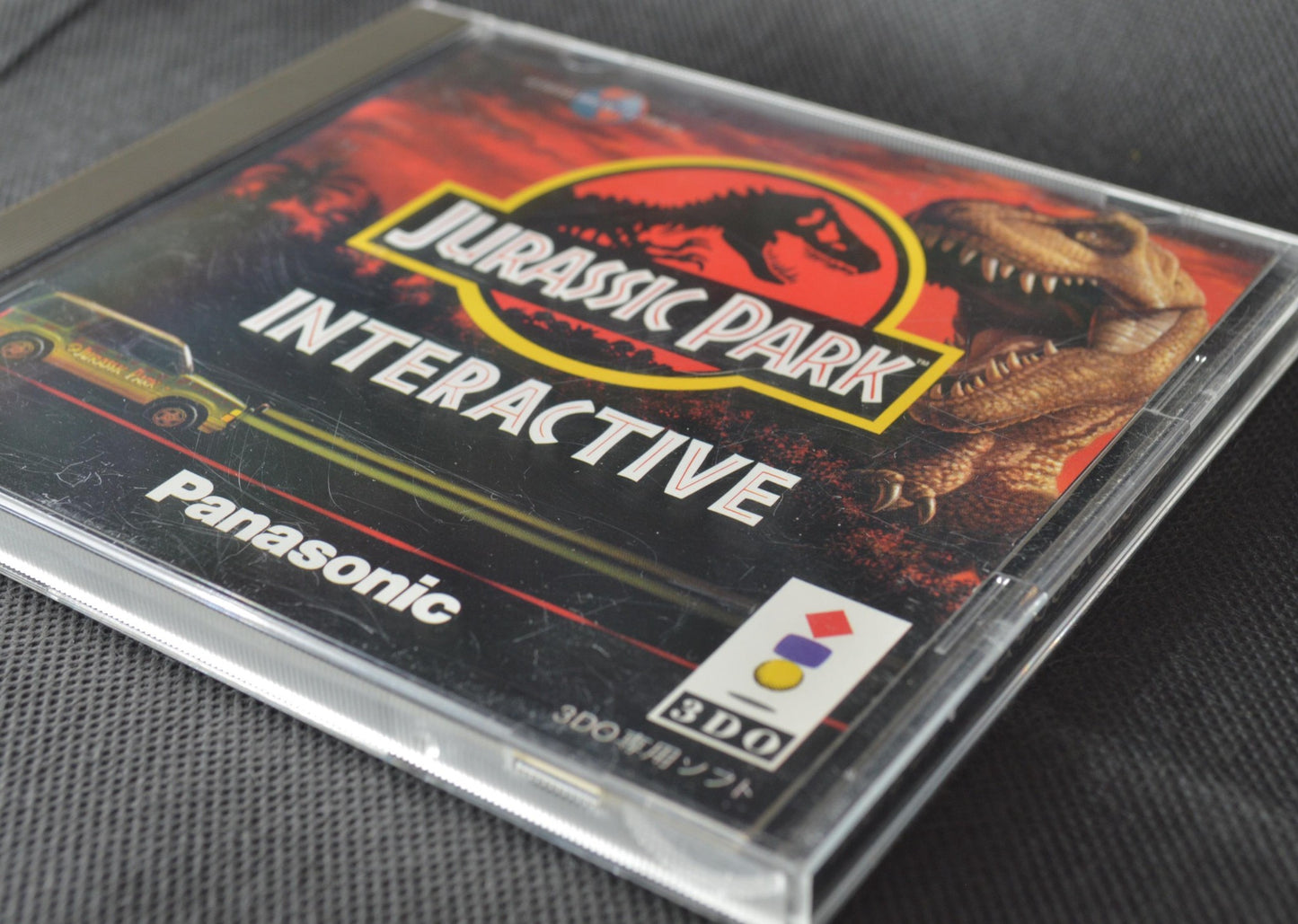 Jurassic Park Panasonic 3DO Real Game Disk, Manual, Box set-f1114-