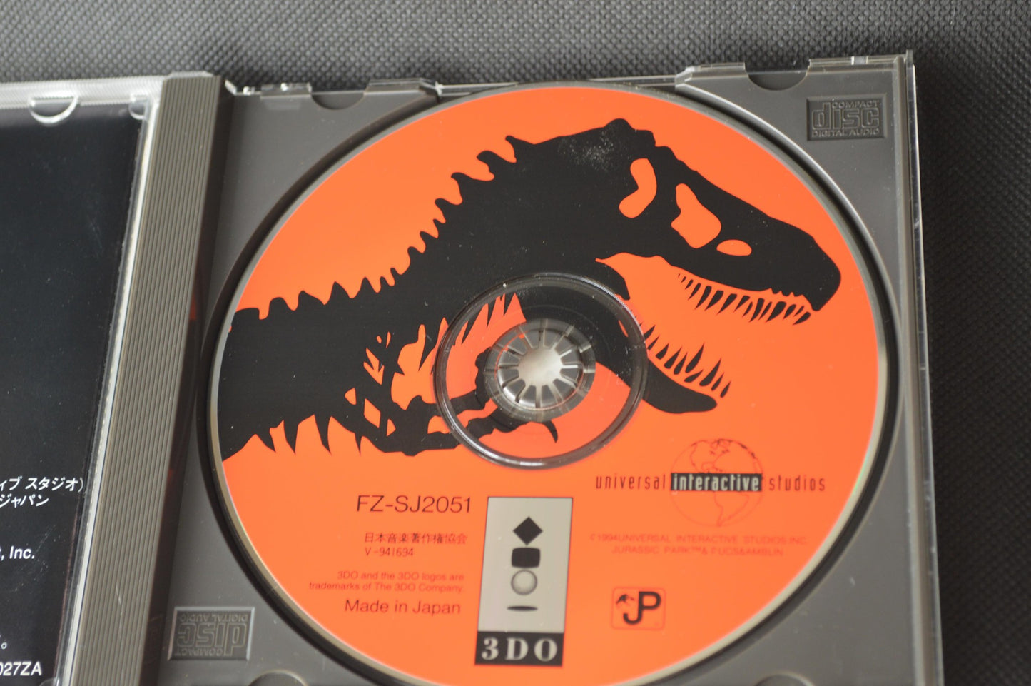 Jurassic Park Panasonic 3DO Real Game Disk, Manual, Box set-f1114-