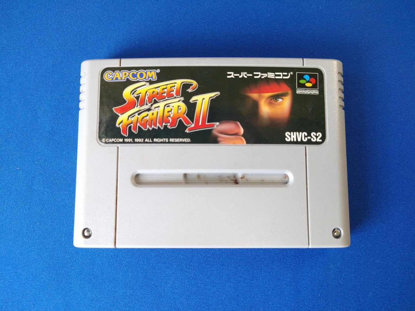 Street Fighter 2 Nintendo Super Famicom Game Cartridge w/Manual, Box set-f0505-