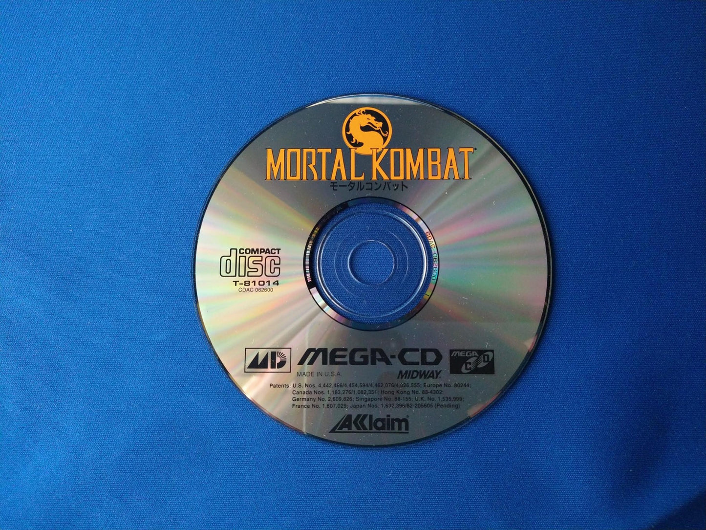 MORTAL KOMBAT MEGA CD shooter game Disk, Manual, Box set, Working -f0524-