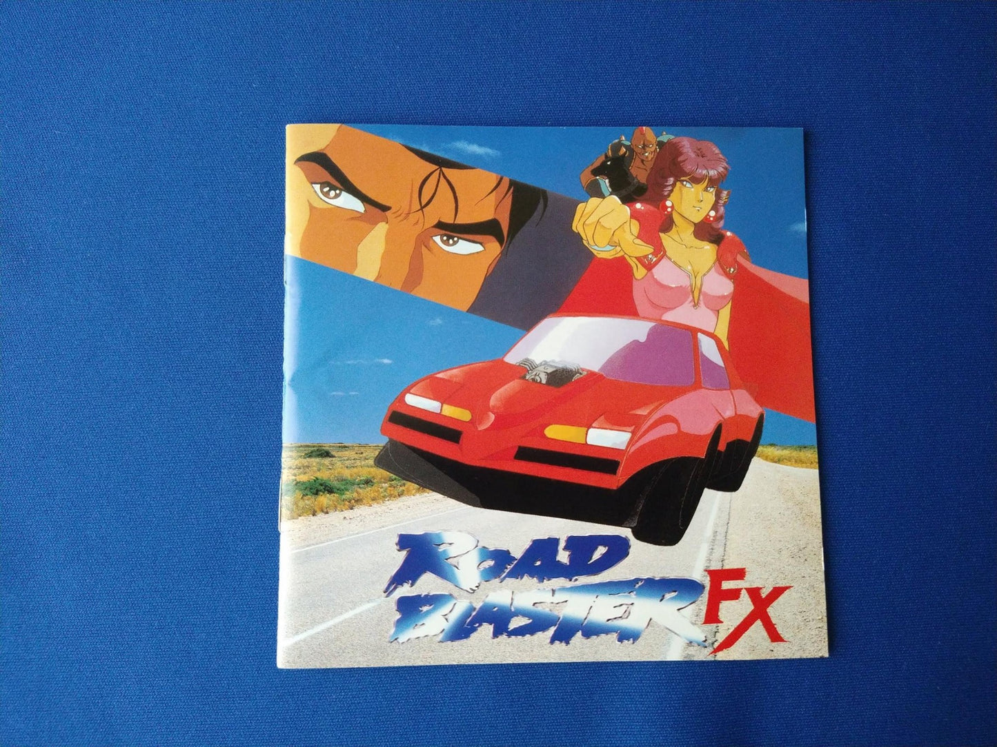 ROAD BLASTER FX MEGA CD shooter game Disk, Manual, Box set, Working -f0524-