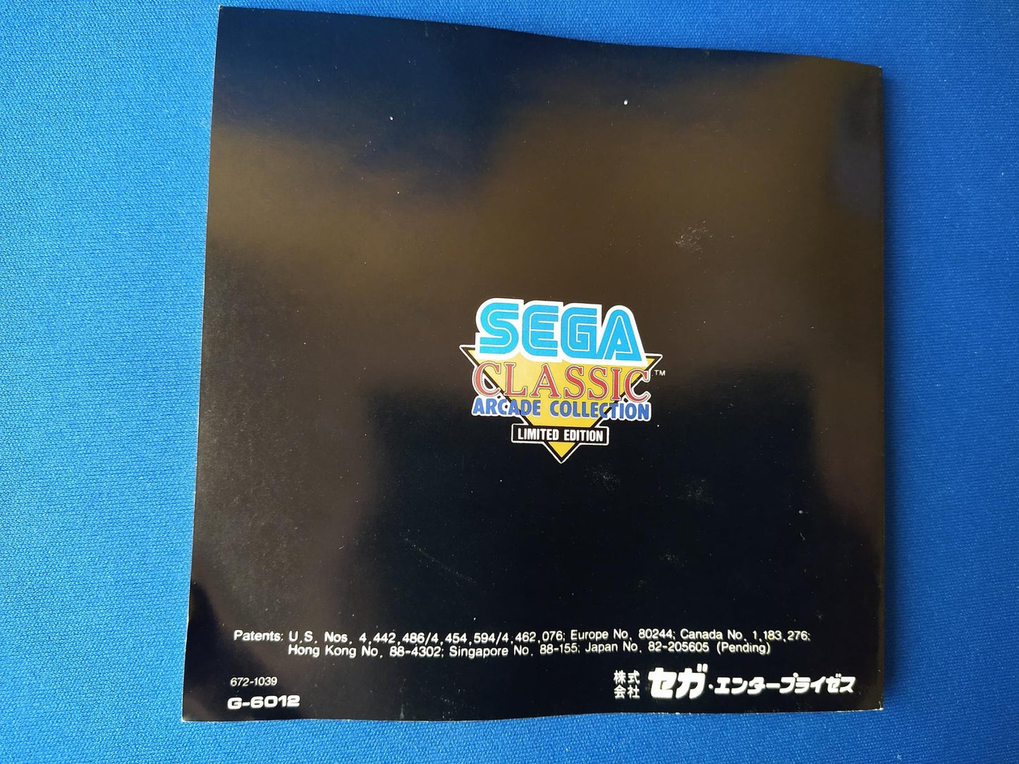 SEGA CLASSIC Arcade Collection MEGA CD shooter game Disk, Manual, Box set-f0524-