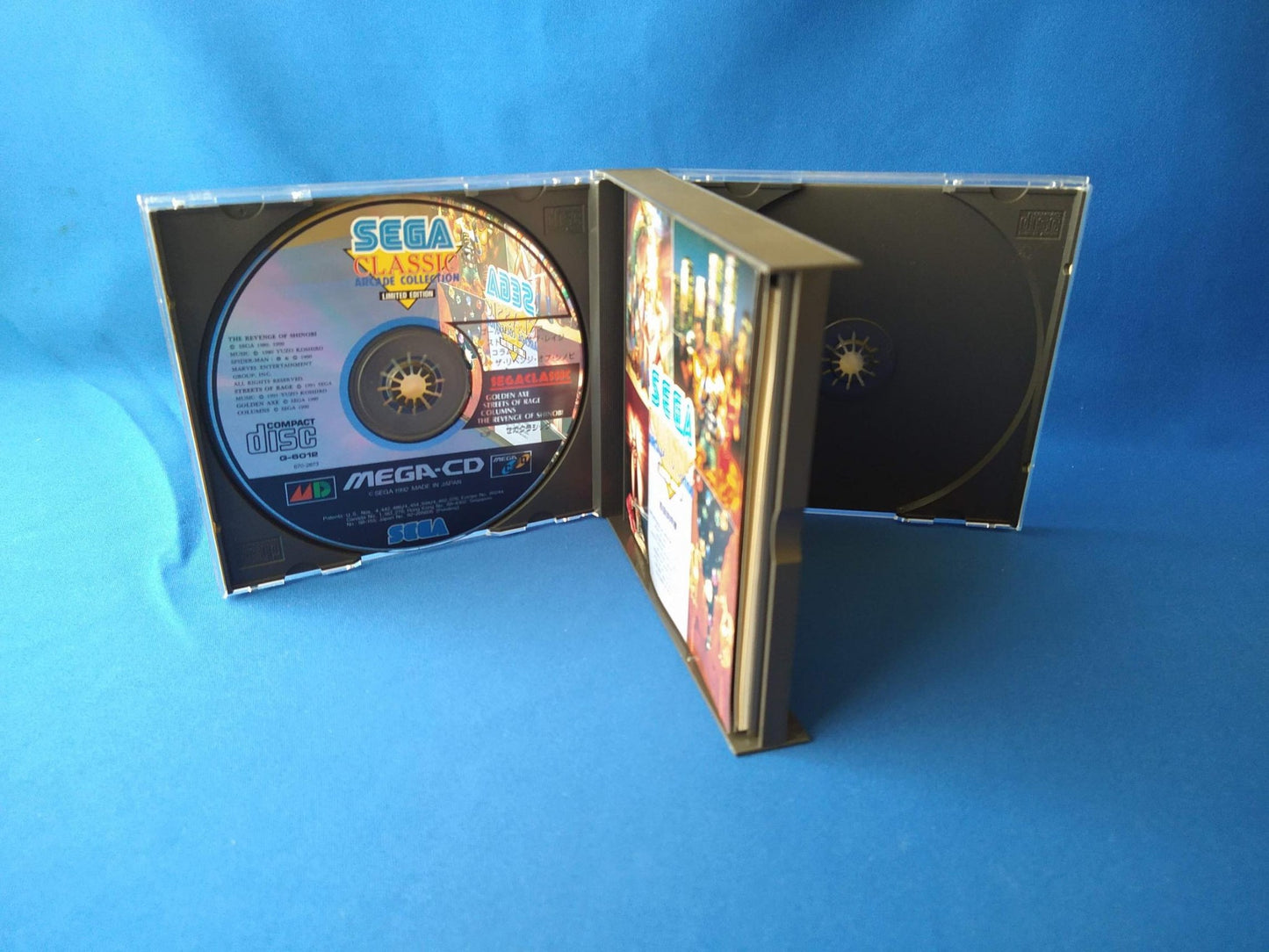 SEGA CLASSIC Arcade Collection MEGA CD shooter game Disk, Manual, Box set-f0524-