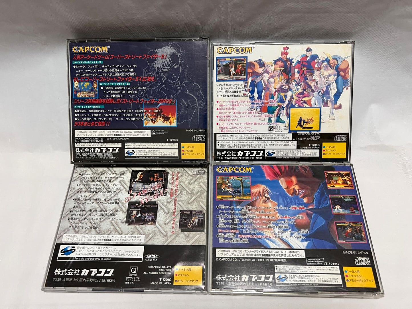 Whole sale Street Fighter Series SEGA Saturn Games set, Collection, ZERO-f1006-
